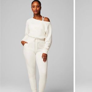 Fabletics Cozy Cord off shoulder onesie